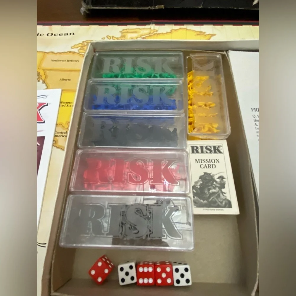 Vintage 1993 Risk The World Conquest Game Parker Brothers 2-6 Players Tonka Corp